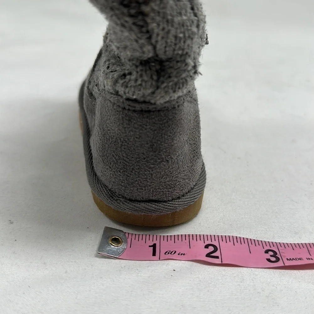 Carter’s Toddler Kids Gray Faux Fur Wool Boots Size 6